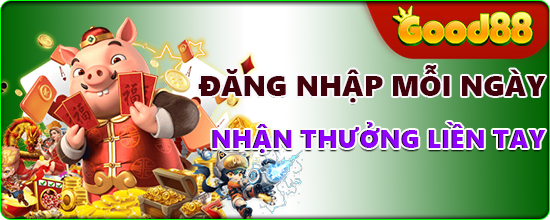 thưởng đăng nhập mỗi ngày